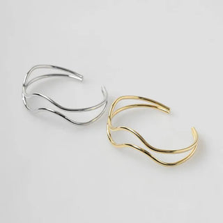 2-line wave bracelet