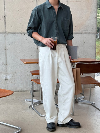 Haze Aging Fade Washed Shirt