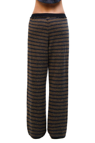 [Moromoro2] Tencel Linen Striped  Sweatshirt/Pants