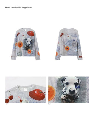 CONP Mesh Graphic Long Sleeve (White)