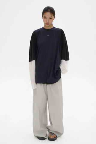 [MASONPRINCE] Lightweight 3-Piece Layered Long Sleeve Tee