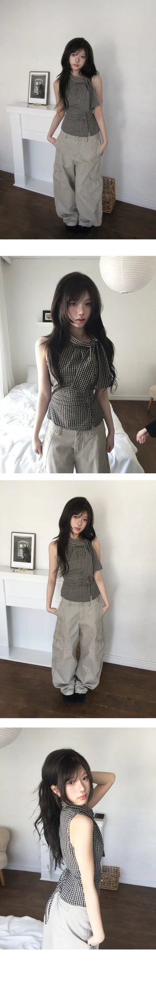 Balloon Wide Split Low Cargo Pants - 2 Colors