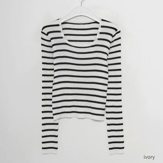 meg stripe ribbed knit