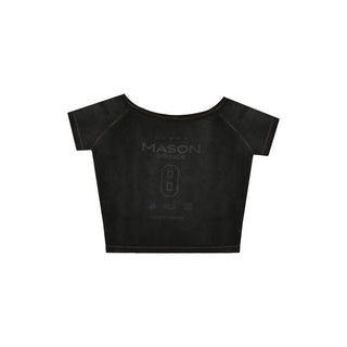 [MASONPRINCE] Washed Graphic Print T-Shirt