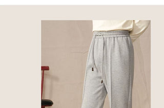 [CULTUM] Knit Drawstring Straight Pants