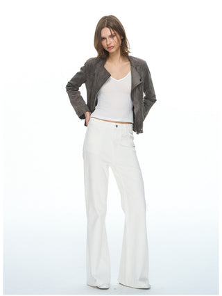 [NECY] Noir Sculptural Flare Pants (2color)