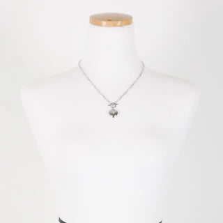 heart stick buckle necklace