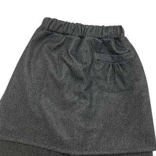 (2 colors) One-piece ruffled skort