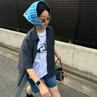 Basic Oversized Short-Sleeve Shirt