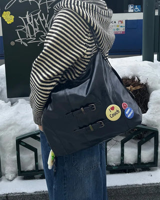 2-Way Leather Shoulder & Tote Bag