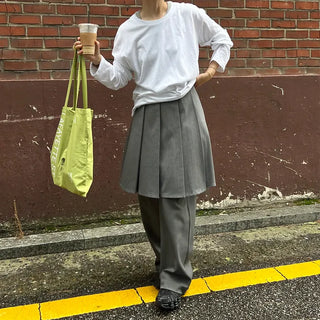 Round Boxy Long-Sleeve T-Shirt