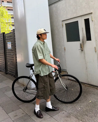 Cargo zip shorts
