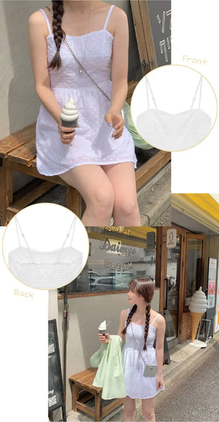 [Lined] Bustier Sleeveless Mini Dress