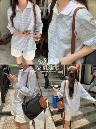 Striped rugby shirt