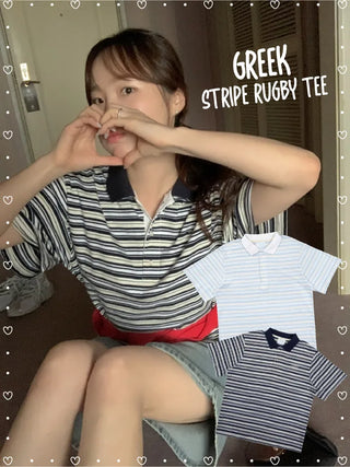 Striped rugby shirt