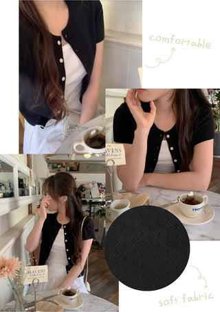 Eyelet punched sleeveless top