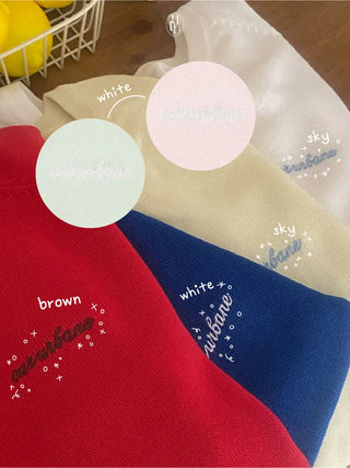 Loose-fitting long-sleeved knit