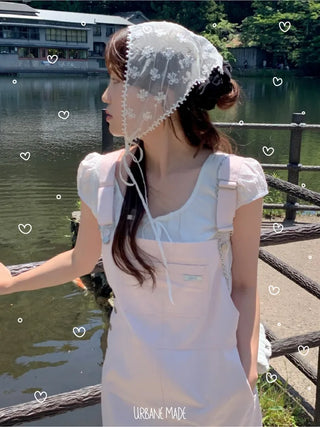 Logo Label Overalls Dress (4c)
