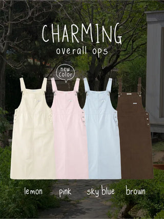 Logo Label Overalls Dress (4c)