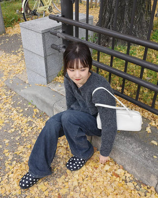 Side seam denim pants