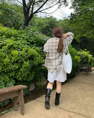 Checked overshirt