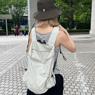 Casual zippered backpack
