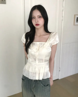 satin ribbon blouse