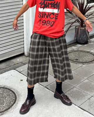 Checked Bermuda Pants