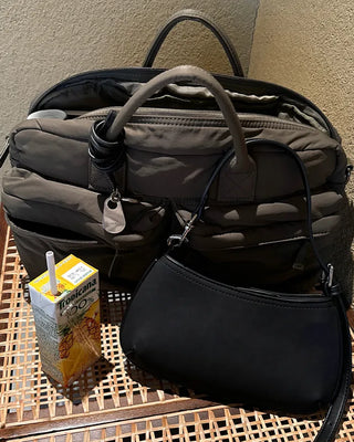 [7th Re-release] (ORIGINAL) Middle Multi-Pocket Crossbody Bag (black)