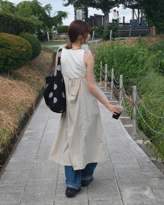 Big canvas shoulder bag