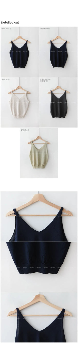 Linen knit camisole