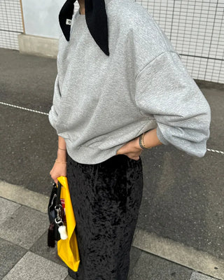Basic color sweatshirt