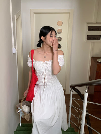 One-Shoulder Puff Sleeve Top