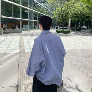 Oversized striped shirt