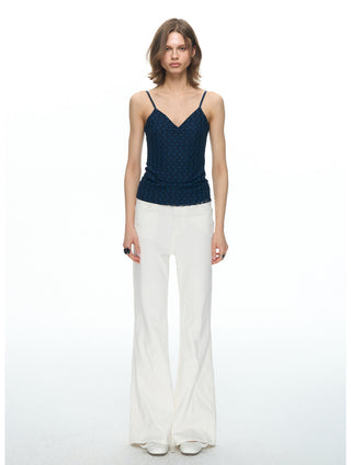 [NECY] Floral Lace Slim Camisole (2color)