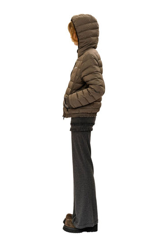 [Moromoro2] Lace Trim Hooded Down Jacket /  Vest