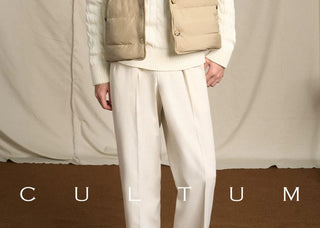 [CULTUM] Reversible Down Vest 90% Duck Down