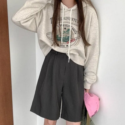 Printed hooded sweatshirt