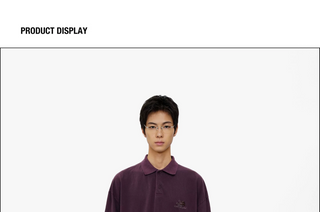 [MASONPRINCE] Distressed Embroidered Polo Shirt