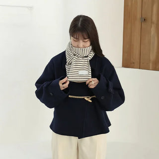 Wool double duffel coat