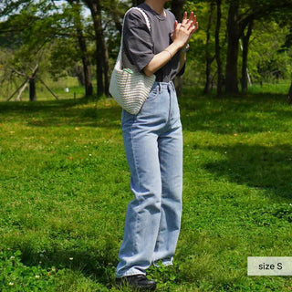 Light blue denim pants