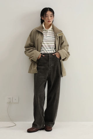 MASONPRINCE Stand Collar Windbreaker