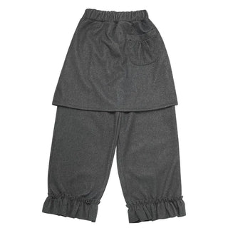(2 colors) One-piece ruffled skort
