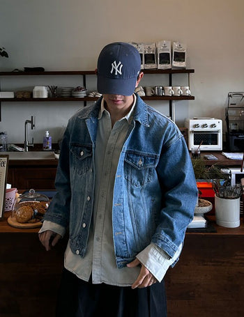 Gopeople Oversized Denim Jacket (2 colors)