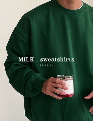 Milk Heavy Terry Sweatshirt (100% Cotton)