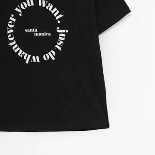 Round lettering T-shirt