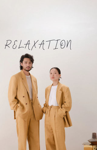 [CULTUM] French Linen Double Breasted Jacket/Trousers