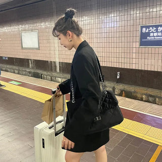 Quilted shoulder bag