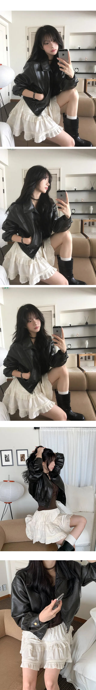 Velvet Cancan Mini Skirt - 2 colors