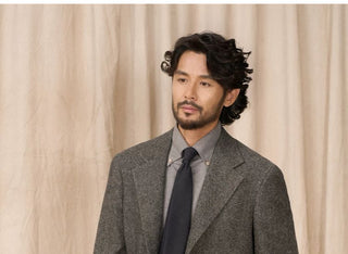 [CULTUM] Wool Herringbone Neapolitan Suit